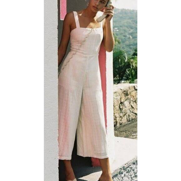 L*Space Oceanside White Jumper Jumpsuit Women´s M...